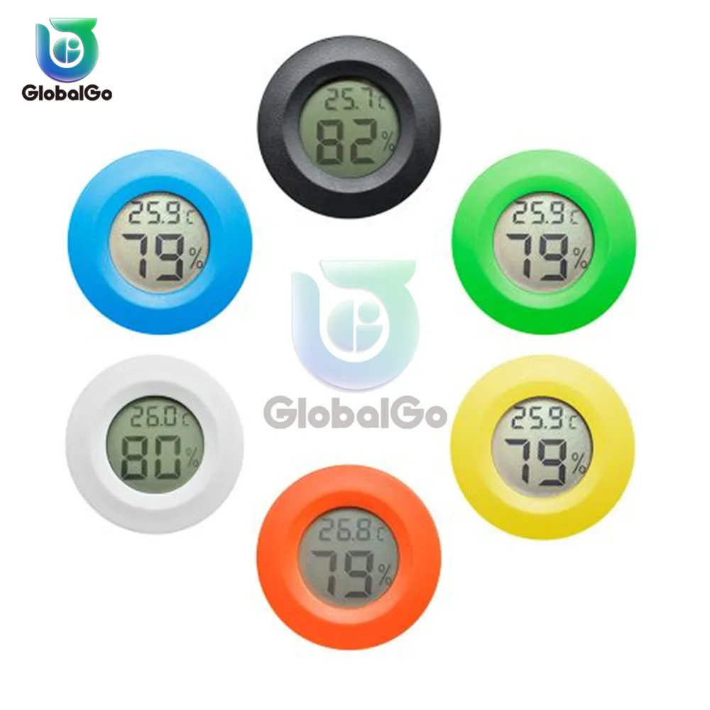 

Mini LCD Indoor Outdoor Convenient Thermometer Hygrometer Temperature Humidity Meter Gauge Temp Measuring Tool