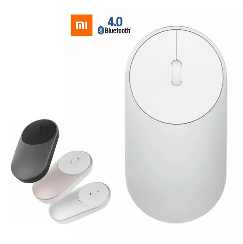 Xiaomi Мини Портативная WiFi 2 4G и Bluetooth двойная беспроводная мышь алюминиевый сплав ABS
