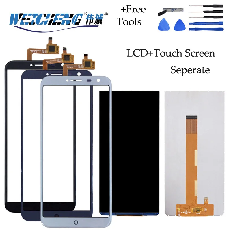 

WEICHENG For Oukitel C8 3G LCD Display+Touch Screen 100% Tested LCD+Digitizer Glass Panel For oukitel c8 4g