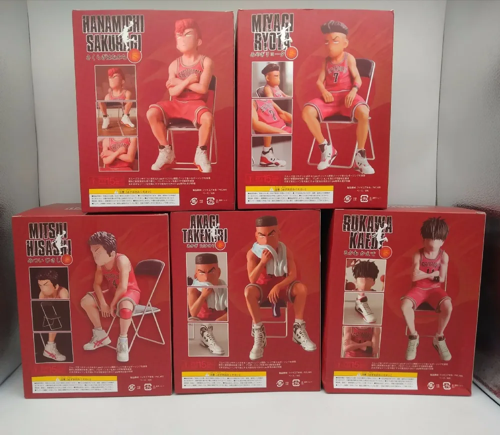 Slam Dunk Классическая сцена Shohoku Sakuragi Hanamichi Rukawa Kaede Takenori Akagi Stting Ver. Фигурки из