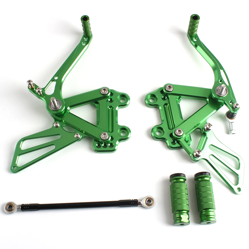 

CNC Motorcycle Rearset Foot Pegs Footpeg Rear Sets Brake Shift Lever for kawasaki Ninja ZX6R ZX636 2000 2001 2002 ZX9R 1999-2003