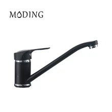 MODING 2017 White And Black Kitchen Faucet Sink Mixer Water Tap Oval Handle Bottom Kitchen Z-type Sink Faucet #MD4928