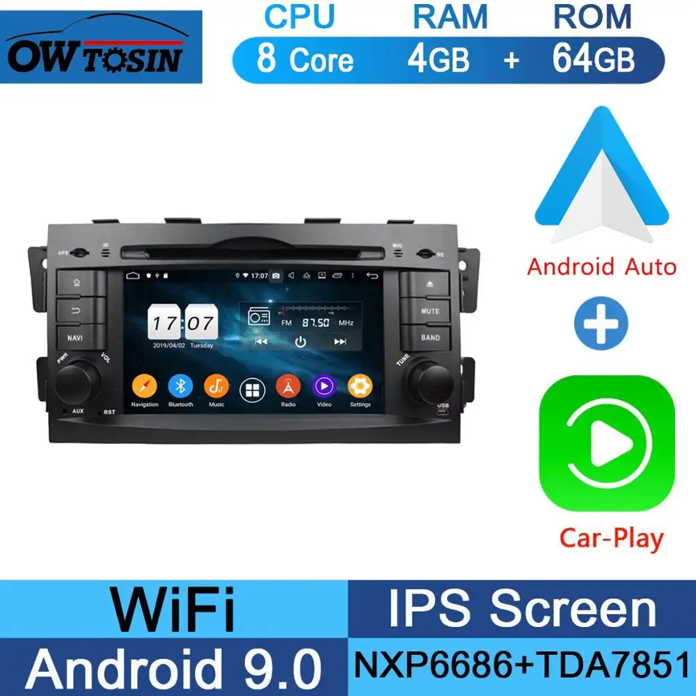 " ips 8Core 4G ram+ 64G rom Android 9,0 автомобильный dvd-плеер для Kia Mohave Borrego 2008- DSP радио gps Parrot BT Adas мультимедиа - Цвет: 64G CarPlay Android