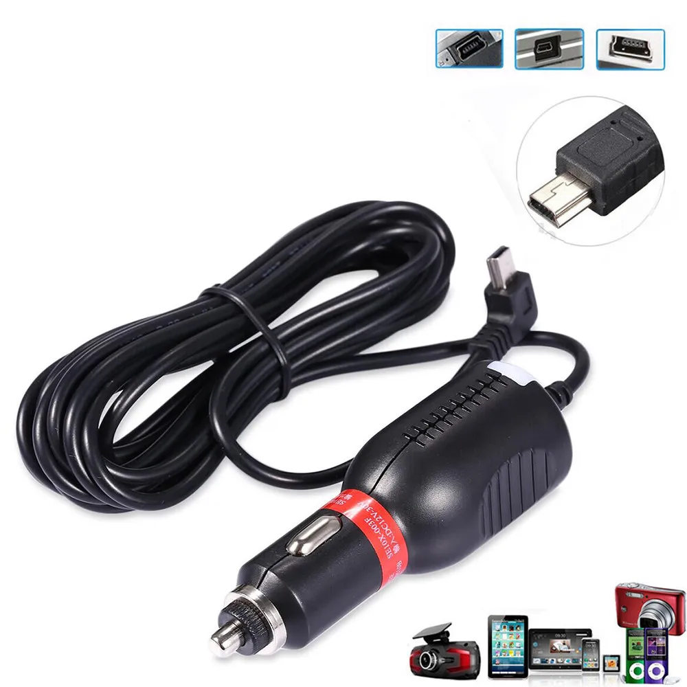 

newCARPRIE 2017 Best Sale Mini 5 Pin USB Vehicle Car Charger Charging Cable For GPS Nav Camera PAD Mp3 Mp4 mobile charger