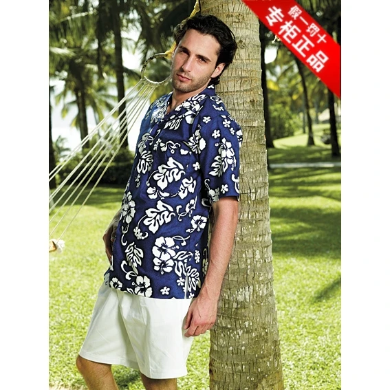 Мужская повседневная одежда плюс размер рубашка Мужская цветочный принт короткий рукав рубашка гавайская рубашка 2XL 3XL