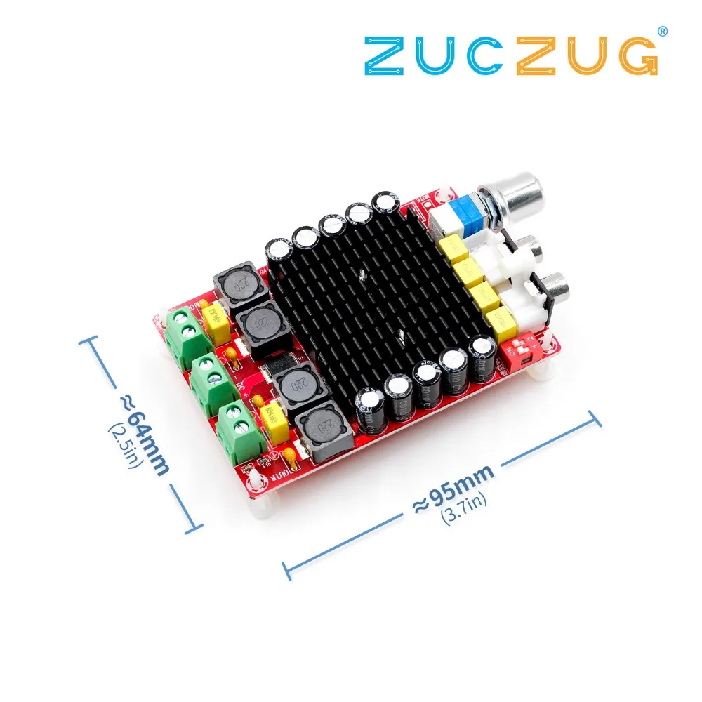 TDA7498 Класс D высокомощная цифровая плата усилителя 2x100 Вт усилители amplificador аудио DC 12 В 24 В