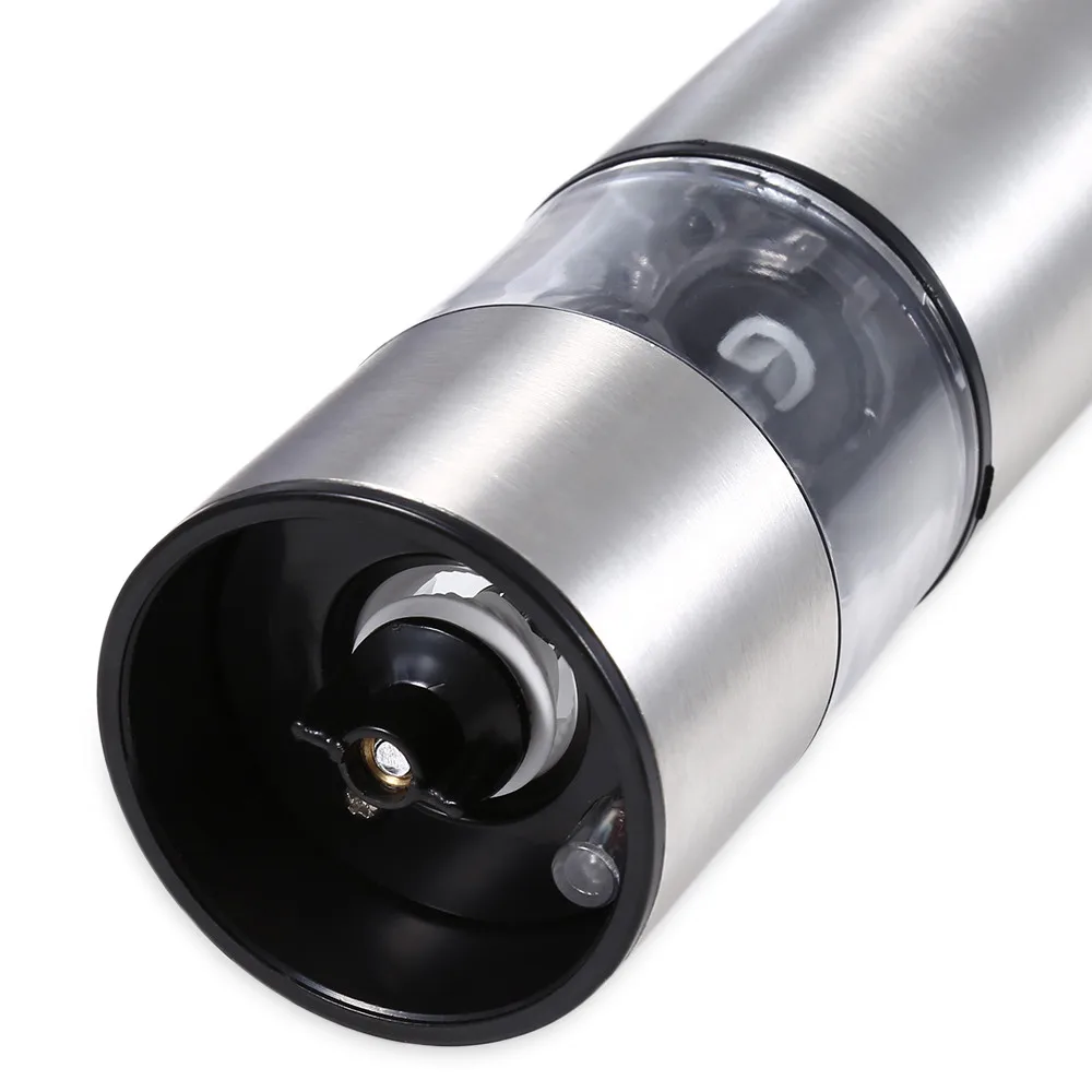 Kitchen Tools Stainless Steel Portable Electric Pepper Grinder Muller Pepper Mill with Light Seasoning Grinding Kitchen Tools11