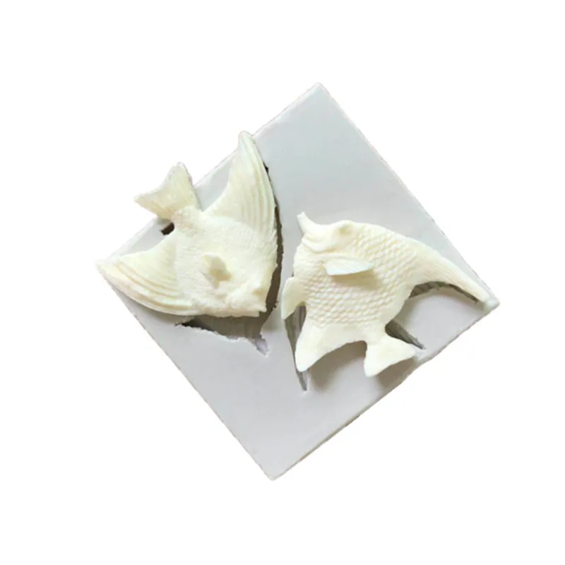 

Sea fish molding soap silicone mold chocolate cake decoration fish shaped soap making silicone