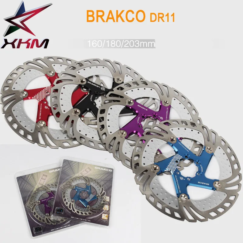 BRAKCO Mountain Bike Brake Rotors Mtb / DH 160 / 180 / 203 mm Rapid