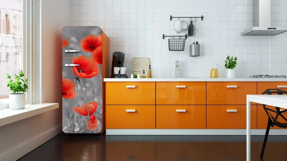 adesivi-per-frigorifero-per-sala-da-pranzo-per-cucina-temi-virtuale-categoria-papaveri-rossi-su-b-w-campo.webp