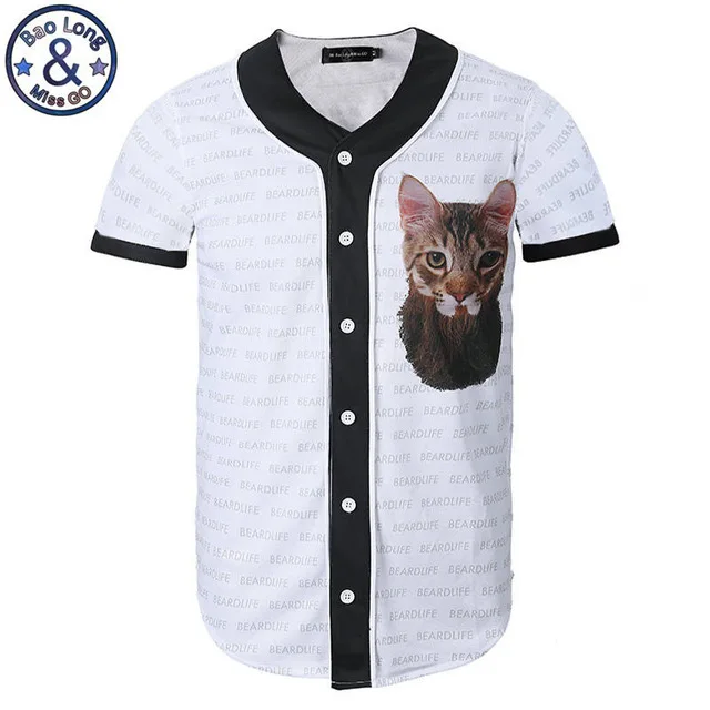 Funny-3D-T-shirt-Hip-Hop-Baseball-Shirt-Animal-Bearded-Cat-Button-V-neck-Short-Sleeve.jpg_640x640