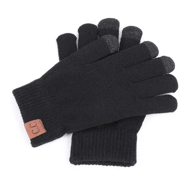 2018-CC-Brand-High-Quality-Knit-Gloves-Man-Woman-Warm-Mittens-Plus-Velvet-Thicken-Gloves-for (6)
