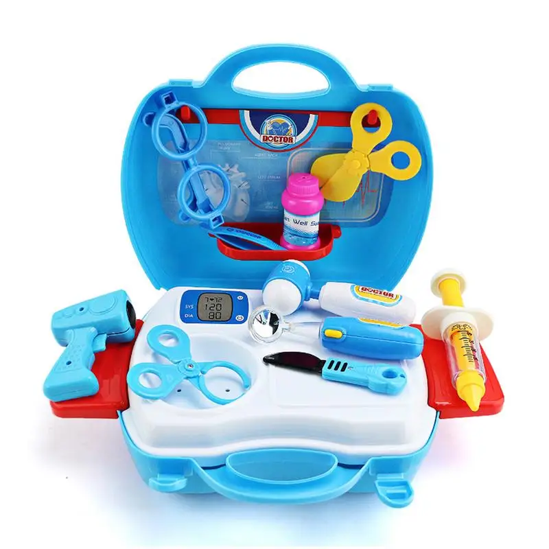 Различные ролевые игры детский игровой дом игрушки кухонная утварь для готовки туалетный столик кассовый аппарат инструмент чемодан доктора - Цвет: Medical Kit