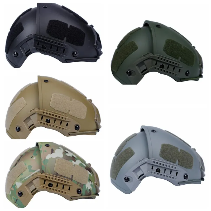 

Military Tactical Fast Helmet Advanced Airsoft Gear Paintball Head Protector Sports Safety Adjustment Side Rail+Cotton Pads
