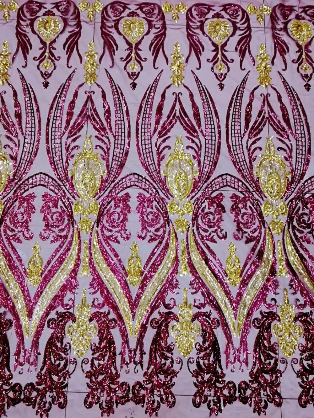 

New design sequins french Net Lace SYJ-3954 Embroidered African Guipure French Lace Fabric