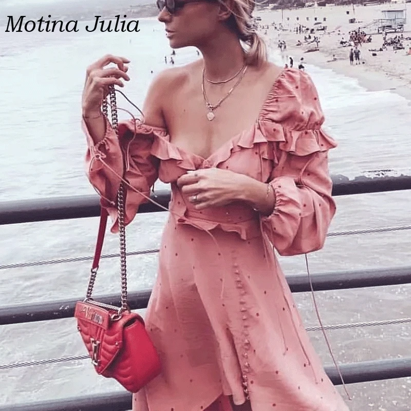 Motina Julia boho платье с рюшами и принтом женское Дворцовое стильное мини-платье