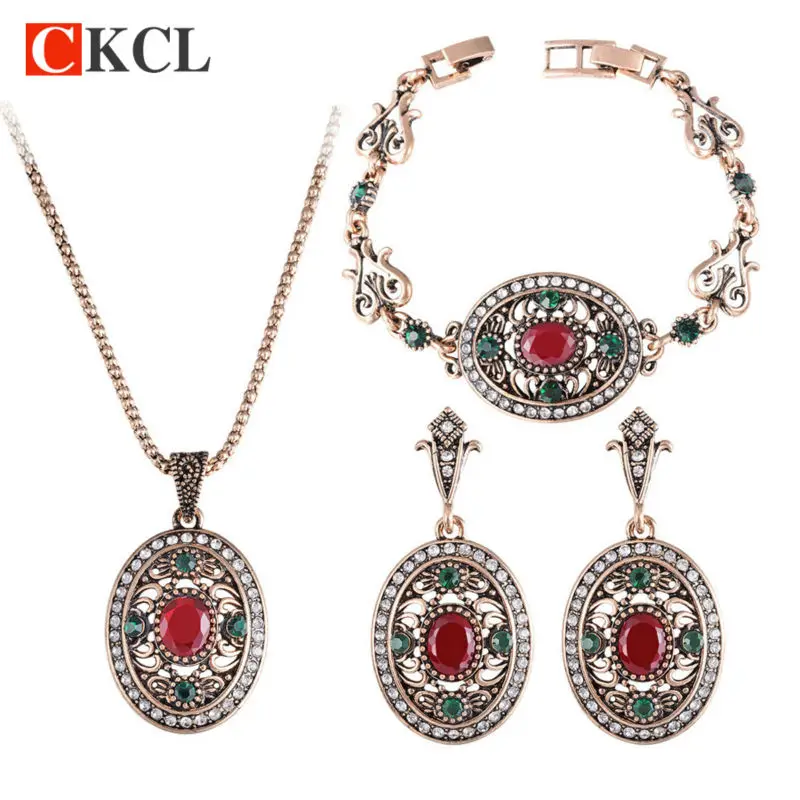 Женские Овальные колье и браслеты винтажные украшения из смолы|earrings and necklace|turkey