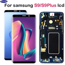 OEM супер AMOLED Замена S9 Дисплей для samsung S9+ плюс ЖК сенсорный экран дигитайзер с рамкой G960 G962 дисплей