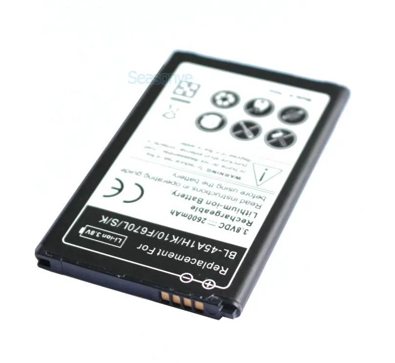 Seasonye 2600mAh BL 45A1H / BL45A1H запасная батарея для LG K10 F670L F670K F670S F670 K420N LTE Q10 K420 + код