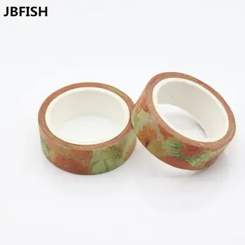 

JBFISH 15mmx7m Sunflower Masking Tape Washi Tape DIY Decorative Scrapbook Office Adhesive Tape Stationery 8093