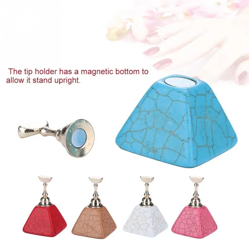 Nail Forms Nails Tip Practice Stand Base Alloy Holder Nail Art