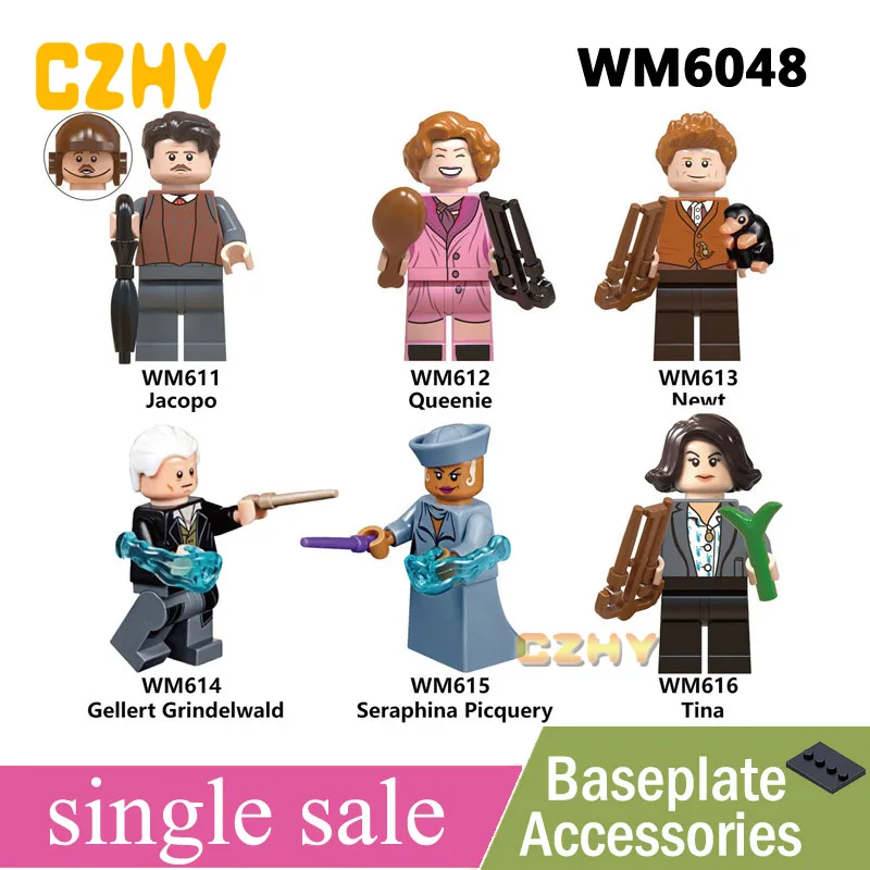 

Harry Series Potters Jacopo Queenie Newt Gellert Grindelwald Seraphina Picquery Tina Building Gift Toys Pop Figures WM6048