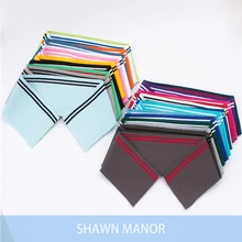 2 шт. 43*8 см Тонкая ребристая трикотажная ткань в полоску, хлопок, эластичная ткань для самостоятельной отделки воротника футболки, бейсбольная одежда, 23 Цвета