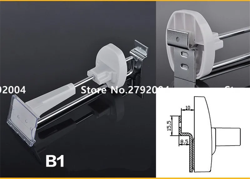 Unidades Pacote Branca 150mm Comprimento Destaque Anti-roubo Pegboard Pendurado Exibição Supermercado Segurança Gancho 50 - Cor 4 Sistema EAS