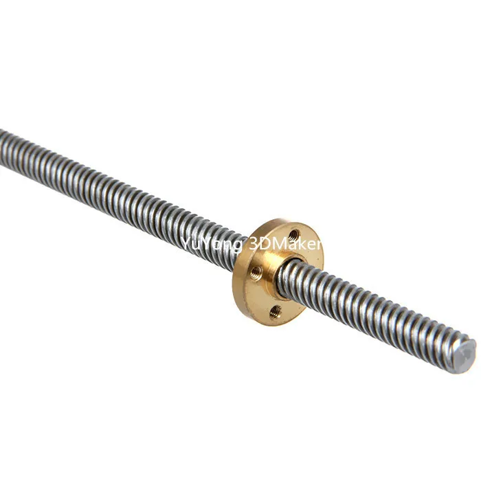 1000mm DIY 3d 1/2/4/8mm screw lead T8 metric acme lead