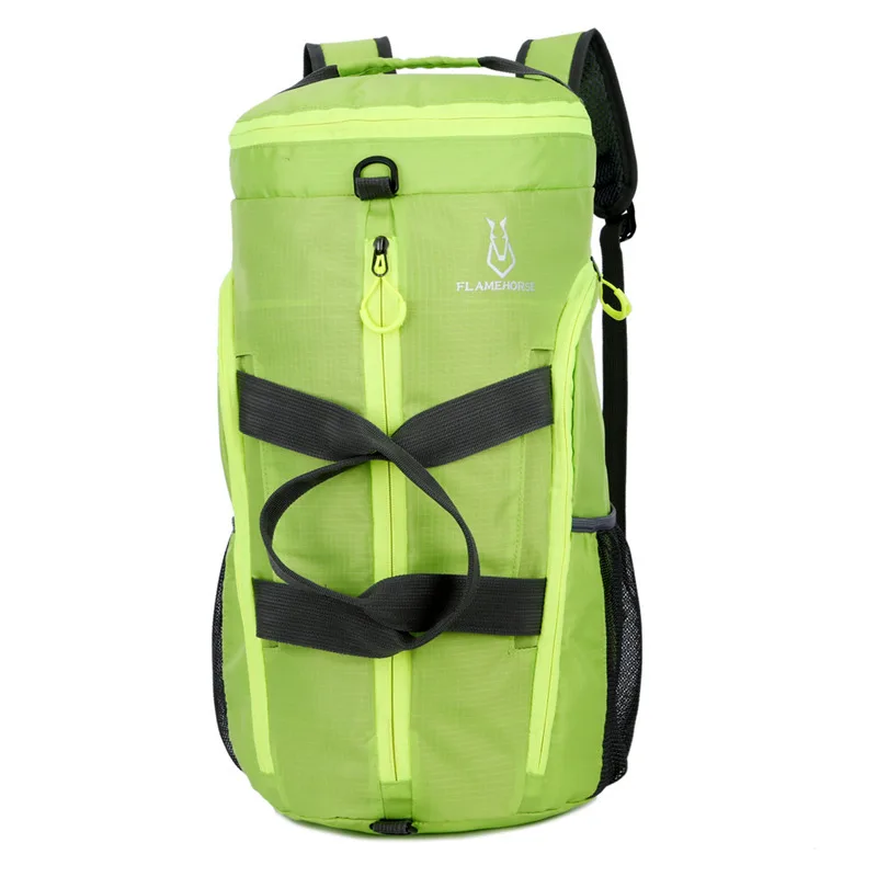 Green Bag TWTOPSE 4 в 1, складные спортивные сумки, тренировочные сумки для тренажерного зала, альпинизма, кемпинга, походов, сумка, рюкзак, портативный, легкий, водонепроницаемый, дорожная сумка - Цвет: Green Bag