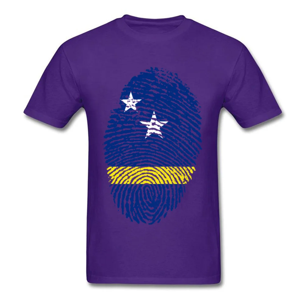 Curacao Flag Fingerprint_purple