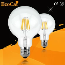 Винтаж Эдисон светодиодный E27 E14 лампа накаливания светильник Винтаж светодиодный Лампа 220V Ретро Свеча светильник 2W 4W 6W 8W G45 G80 G95 G125