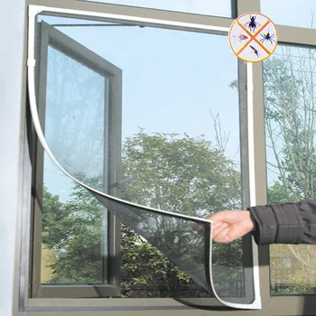 DIY Inset Fly Mosquito Window Net Mesh Screen Room Cortinas Mosquito Curtains Net Curtain Protector Fly Screen