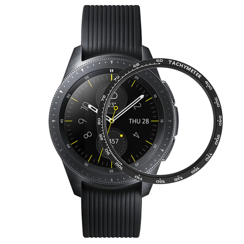 Чехол для смарт часов крышка для samsung Galaxy Watch 42 мм, драгоценный камень кольцо клеющаяся крышка против царапин умные часы с металлическим браслетом чехлы стиль