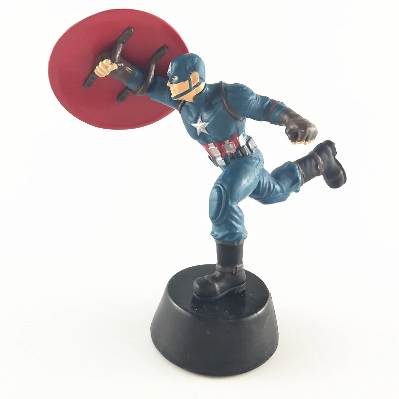 1 шт 8 см Мстители Капитан Америка Коллекционная фигурка игрушка рождественские игрушки-украшения