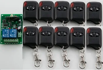 

DC12V 2CH Wireless Remote Control Switch System teleswitch 1*Receiver + 10 *cat eye Transmitters for Appliances Gate Garage Door