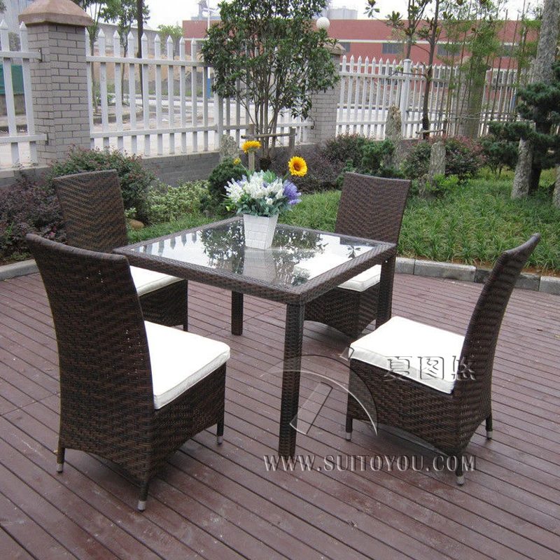 5 pcs Excellent font b Rattan b font Garden Dining Sets For Dining Room Conservatory transport