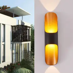 BEIAIDI современный минималистичный открытый настенный светильник водостойкий вверх вниз светодиодный крыльцо настенный светильник вилла