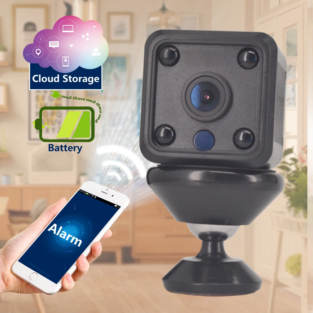 

CTVMAN Super Mini Wireless Camera Battery IP Cameras 1080P Cloud Nightvision Wifi Camera For Home HD Surveillance Webcam
