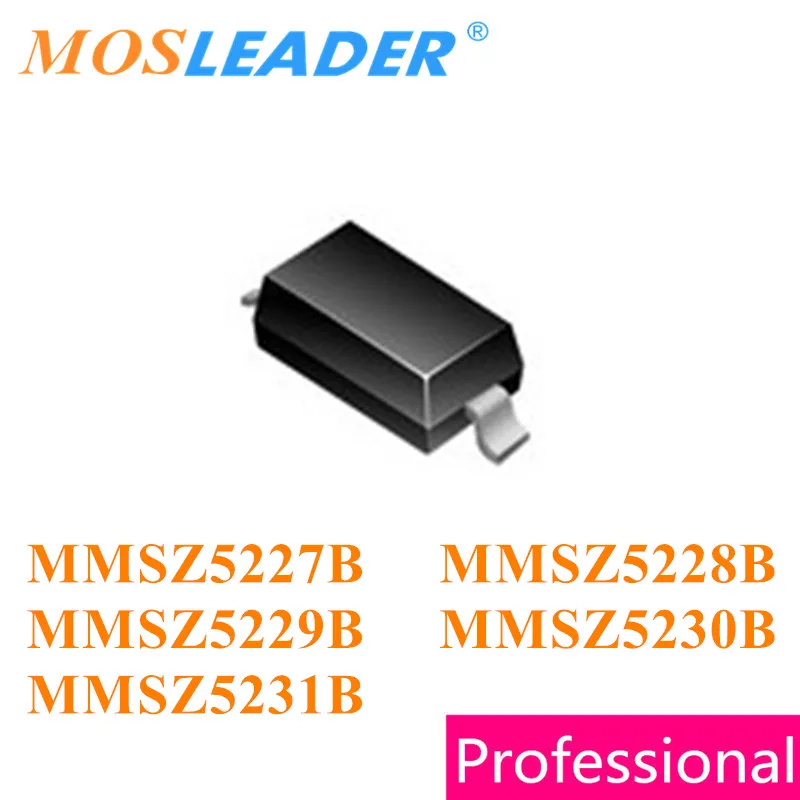 Mosleader 3000 шт. SOD123 MMSZ5227B MMSZ5228B MMSZ5229B MMSZ5230B MMSZ5231B 1206 MMSZ5227 MMSZ5228 MMSZ5229 MMSZ5230 MMSZ5231 |
