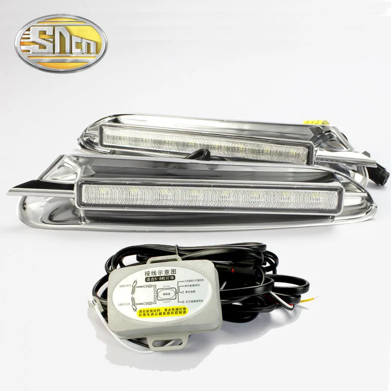 

SNCN LED Daytime Running Light For Opel Mokka 2012 - 2015,Car Accessories Waterproof Chromed Cover 12V DRL Fog Lamp Decoration