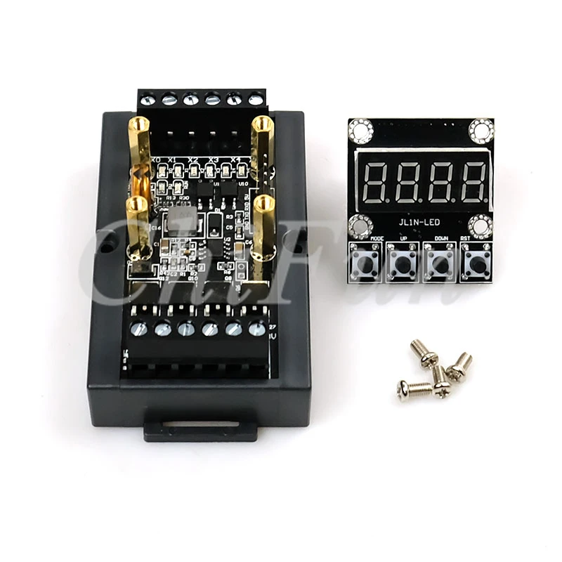 PLC industrial control board digital tube machine FX1N 10MT delay module 6 input 4 output 10-28VDC with rail + Programming line