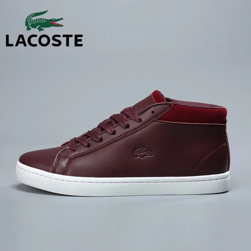 Lacoste Retro Men Skateboarding Shoes Men Sneakers For Men's Lightweight Leather Breathable Running Shoes mens Walking Sneakers