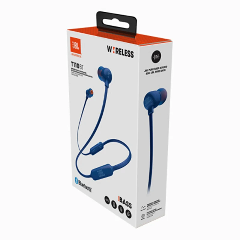 JBL T110 BT Беспроводной Bluetooth наушники 3 кнопочный пульт дистанционного управления с