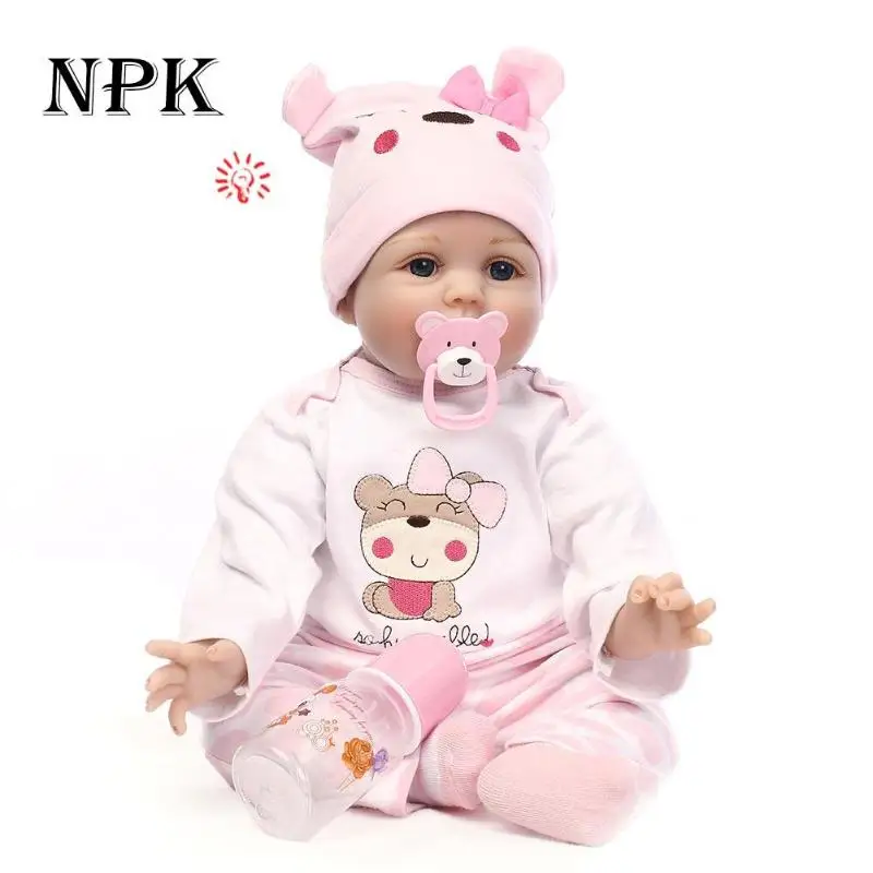 

55cm/21.65 Soft Silicone Reborn Baby Dolls Realistic Fashion Dolls Boneca for Girls Princess Children Kids Playmate Babies Gift