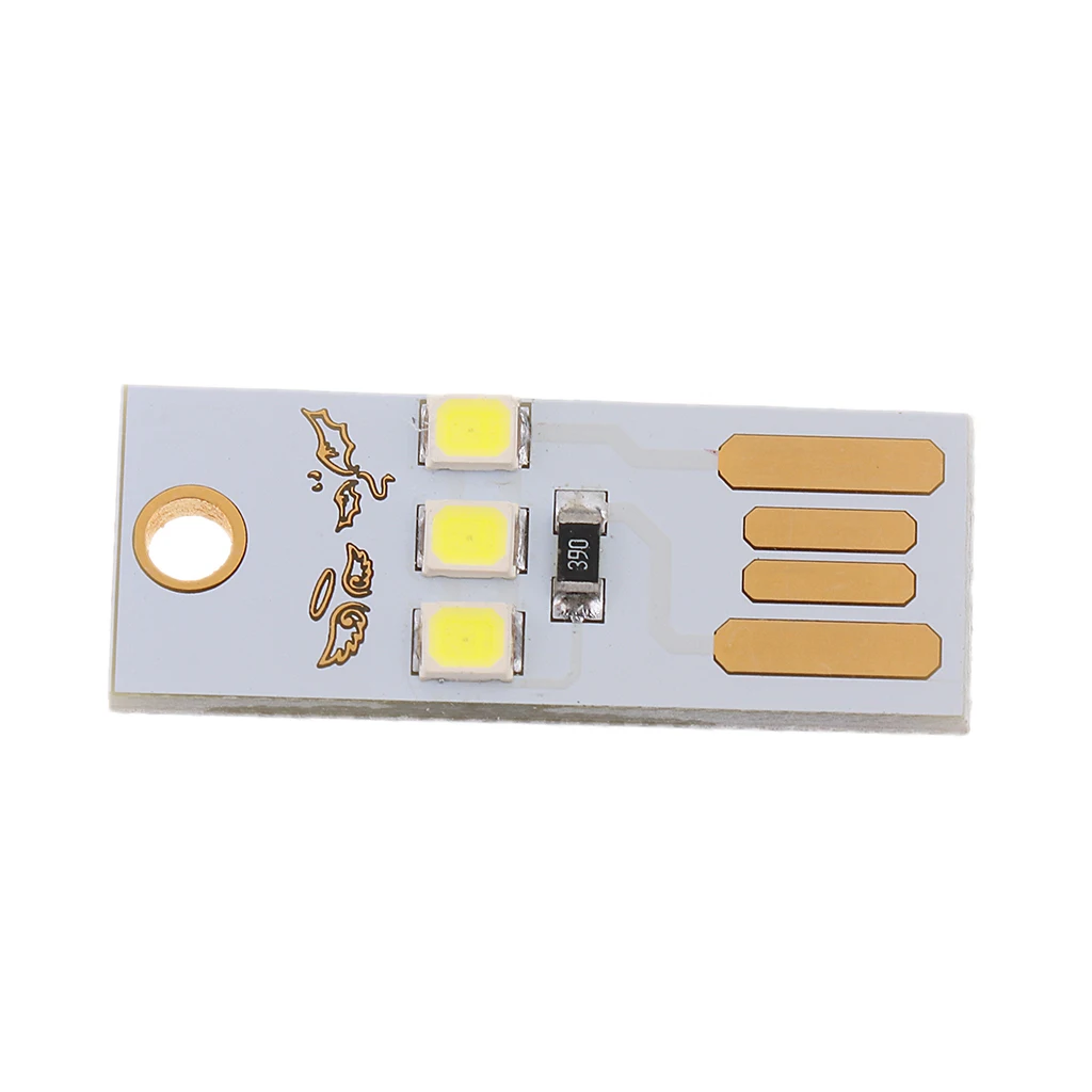 Mini Portable USB LED Light Pocket Card Lamp Mobile Power Camping Laptop