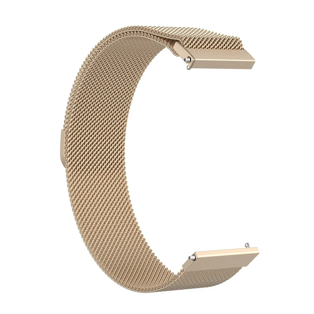 Миланская Магнитная Петля из нержавеющей стали ремешок для Fitbit Versa золотые часы 5,5-6,7 дюймов Прямая поставка наручных часов стальной металл