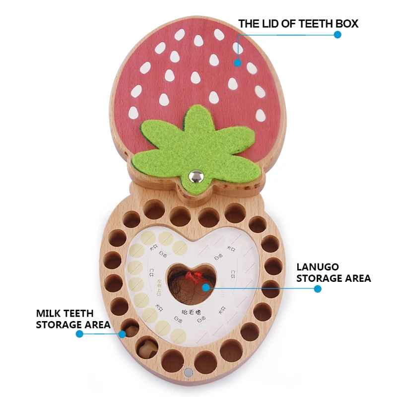 Новое поступление коробка для выпавших детских зубов держать молоко органайзер для зубов хранения детские зубы стежки коробка деревянные подарки коробка для детей