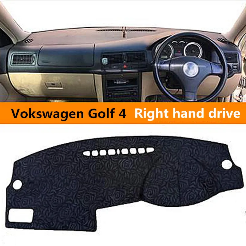 Right hand drive Car dashboard cover for Volkswagen Golf 4 Pretty Rose