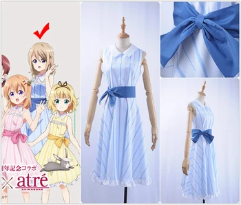 

Anime Is the order a rabbit x Atre Summer Resort Aoyama Blue Mountain Cosplay Costume Sexy Women Dress Custom Maid Skirt